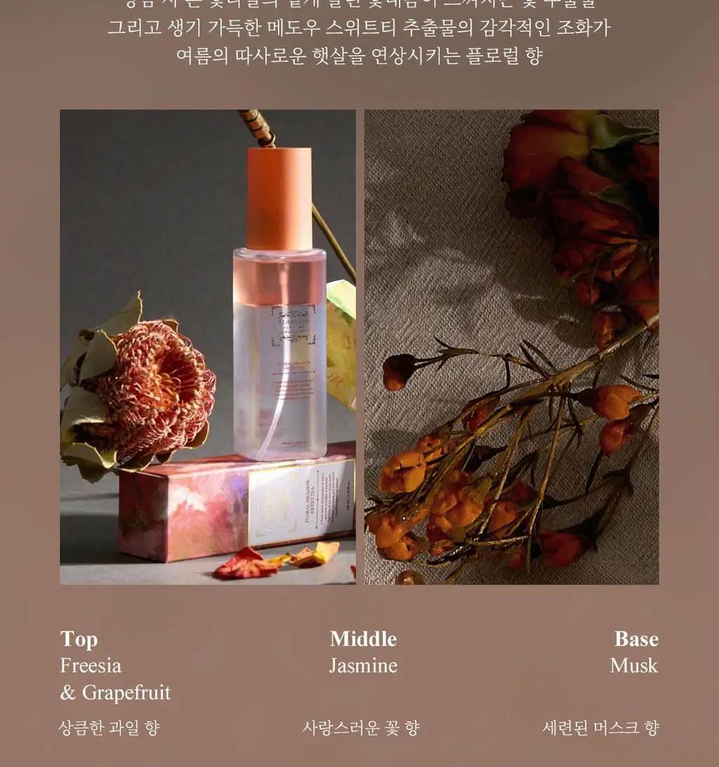 [자몽 허브 플로럴 향] 티블레스 퍼퓸 헤어&바디미스트 100ml 플로럴 메도우 스위트티 상세페이지 9